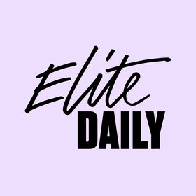 Elite Daily logo on light pink background