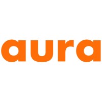 white background with orange text writing out aura