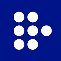 dark blue background with white dots 