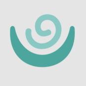 Vitara logo with green spiral shape