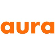 white background with orange text writing out aura